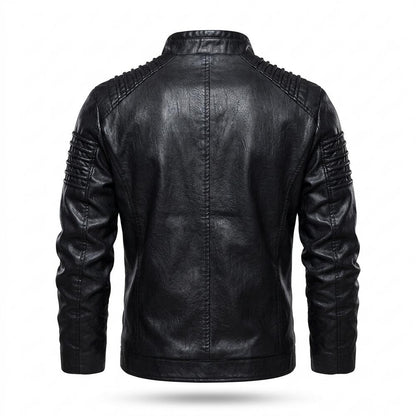 Mens Outlet House - Rator | Quilted Faux Leather Leather Jacket Men