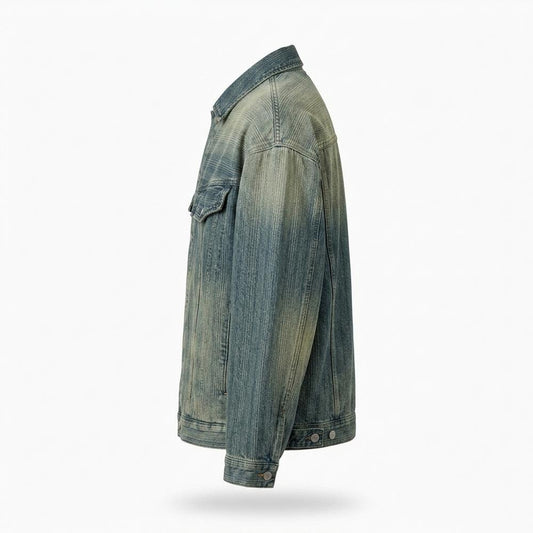 Mens Outlet House - Arnal | Washed Button-Up Denim Jacket Unisex