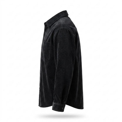 Mens Outlet House - Lamim | Corduroy Loose-Fit Shirt Men