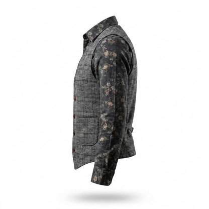 Mens Outlet House - Raran | Plaid Fitted Vest Men