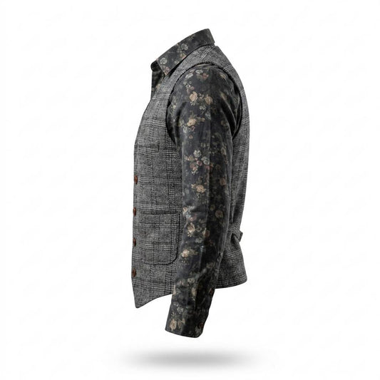 Mens Outlet House - Raran | Plaid Fitted Vest Men