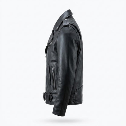 Mens Outlet House - Kamer | Asymmetrical Belted Leather Jacket Unisex