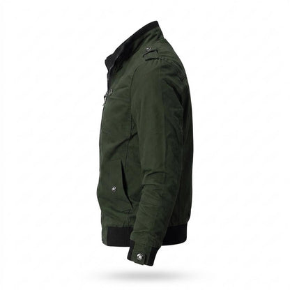 Mens Outlet House - Larel | Zip-Up Stand-Collar Jacket Men