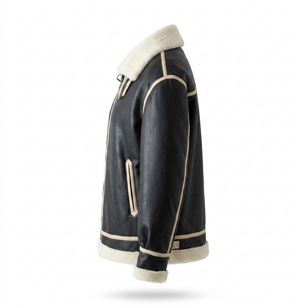 Mens Outlet House - Marev | Fleece-Lined Contrast-Trim Jacket Unisex