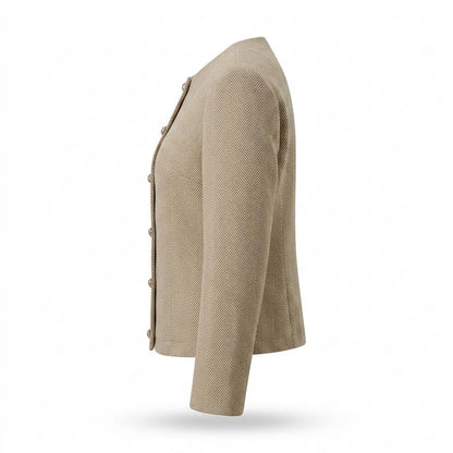 Mens Outlet House - Coram | Collarless Herringbone Jacket Women