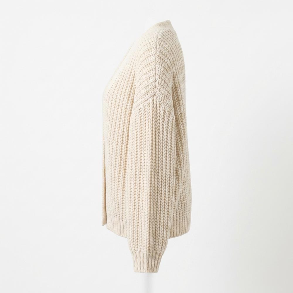 Mens Outlet House - Ravin | Rib-Knit Balloon-Sleeve Knit Cardigan Women