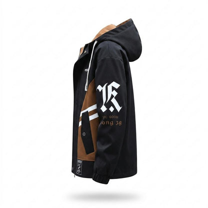 Mens Outlet House - Zaran | Color-Block Hooded Jacket Men