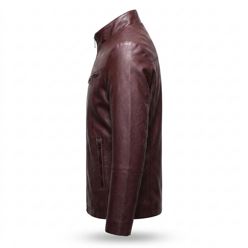 Mens Outlet House - Nitor | Lined Tailored Leather Jacket Men
