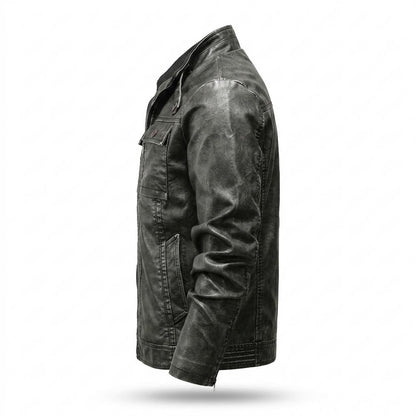 Mens Outlet House - Losel | Lined Structured Leather Jacket Men