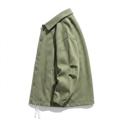 Mens Outlet House - Nesan | Textured Button-Up Jacket Unisex