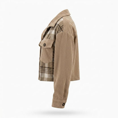 Mens Outlet House - Riram | Corduroy Plaid-Paneled Jacket Women