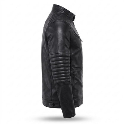 Mens Outlet House - Manor | Quilted Slim-Fit Leather Jacket Men