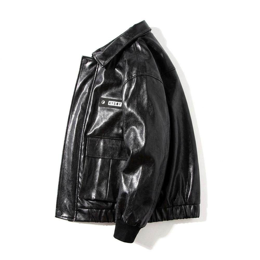 Mens Outlet House - Rozan | Faux-Leather Multi-Pocket Jacket Unisex