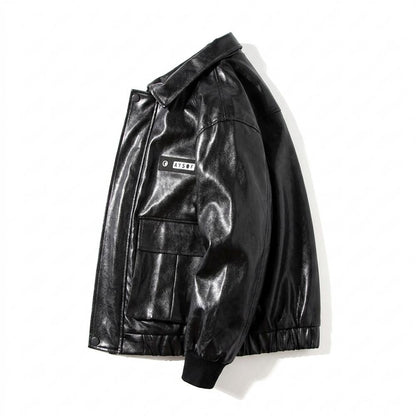 Mens Outlet House - Rozan | Faux-Leather Multi-Pocket Jacket Unisex