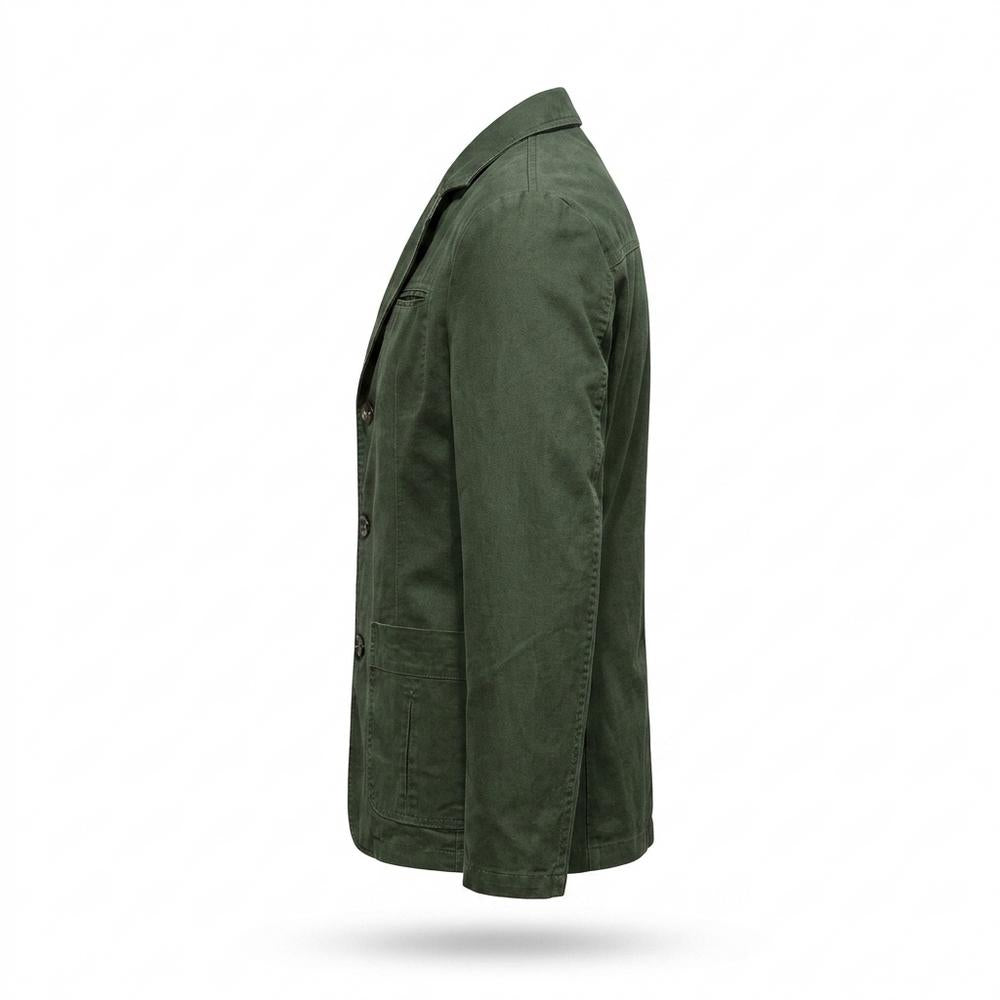 Mens Outlet House - Veven | Cotton Single-Breasted Blazer Men
