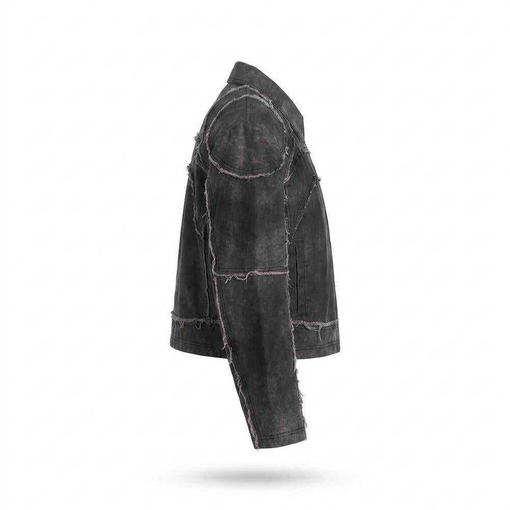 Mens Outlet House - Lovar | Deconstructed Cropped Jacket Unisex