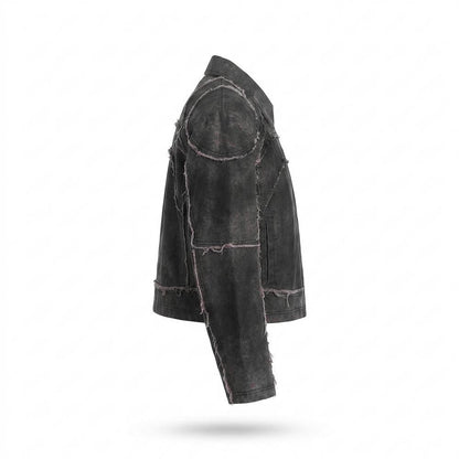 Mens Outlet House - Lovar | Deconstructed Cropped Jacket Unisex