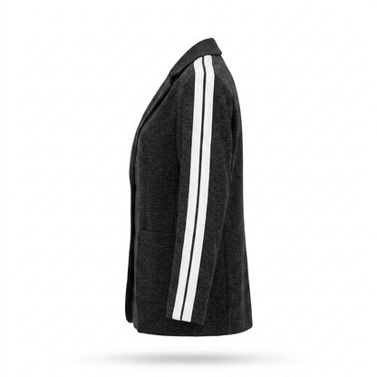 Mens Outlet House - Mafom | Striped-Sleeve Two-Button Blazer Women
