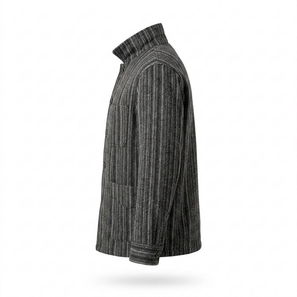 Mens Outlet House - Vizem | Striped Textured Jacket Men