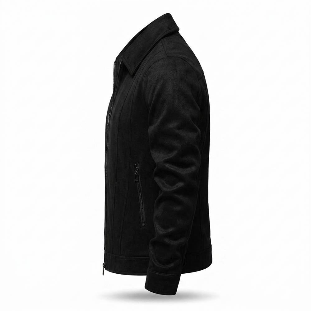 Mens Outlet House - Lamir | Faux Suede Zip-Up Jacket Men