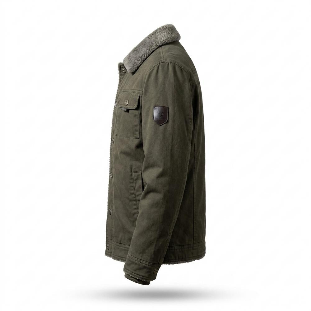 Mens Outlet House - Damir | Sherpa-Lined Button-Front Jacket Men