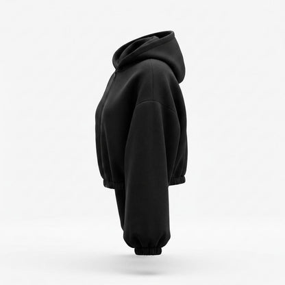 Mens Outlet House - Ruwen | Zip-Up Cropped Hoodie Women