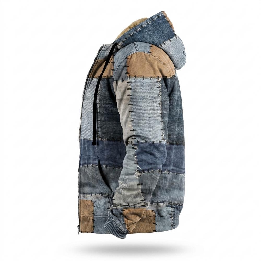 Mens Outlet House - Maral | Patchwork Lined Jacket Men