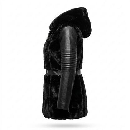 Mens Outlet House - Neron | Hooded Belted Coat Women