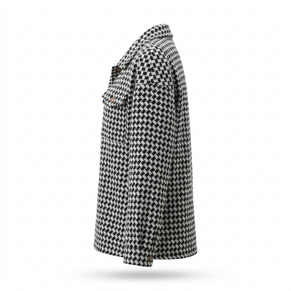 Mens Outlet House - Vevar | Houndstooth Button-Front Jacket Women
