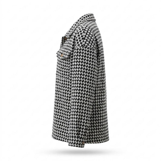 Mens Outlet House - Vevar | Houndstooth Button-Front Jacket Women