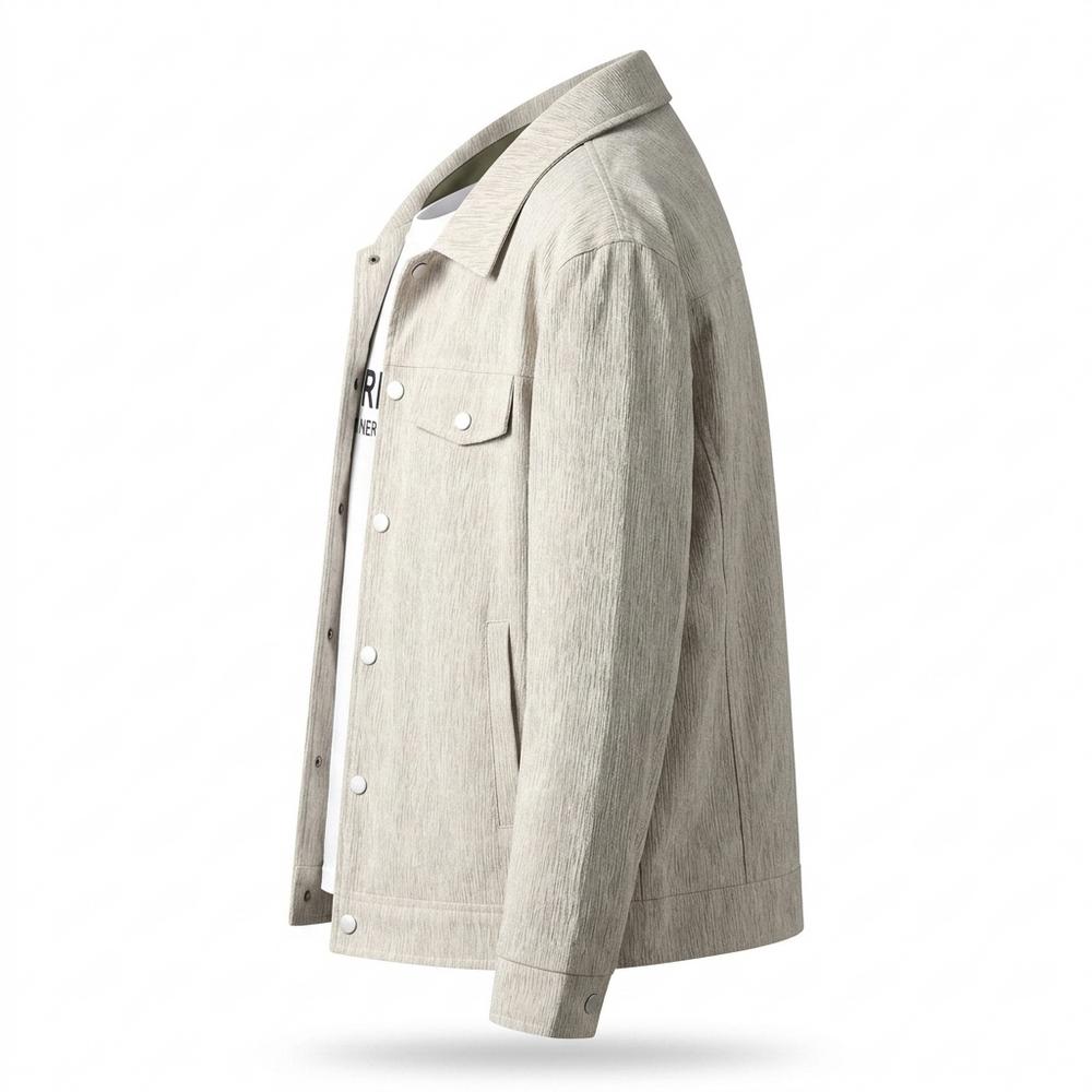 Mens Outlet House - Matir | Textured Button-Front Jacket Men