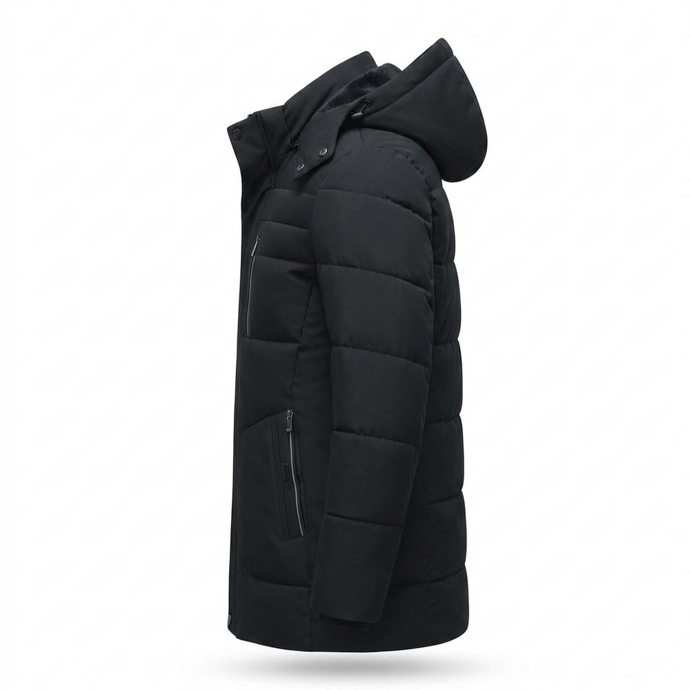 Mens Outlet House - Lavar | Fleece-Lined Hooded Coat Men