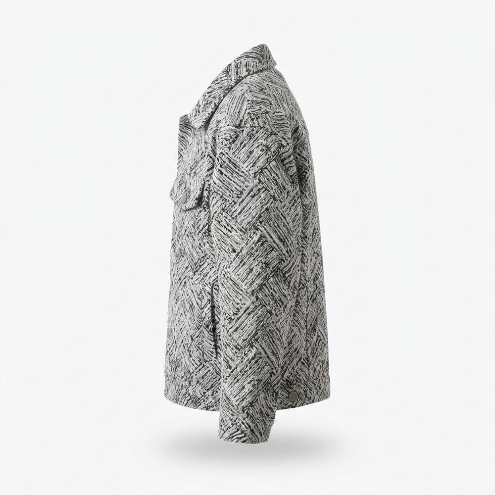 Mens Outlet House - Mopid | Patterned Straight-Cut Jacket Unisex