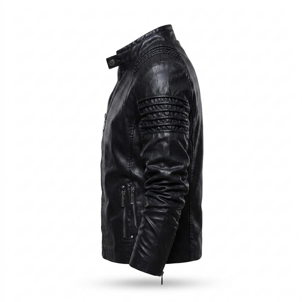 Mens Outlet House - Lymin | Lined Quilted Leather Jacket Men