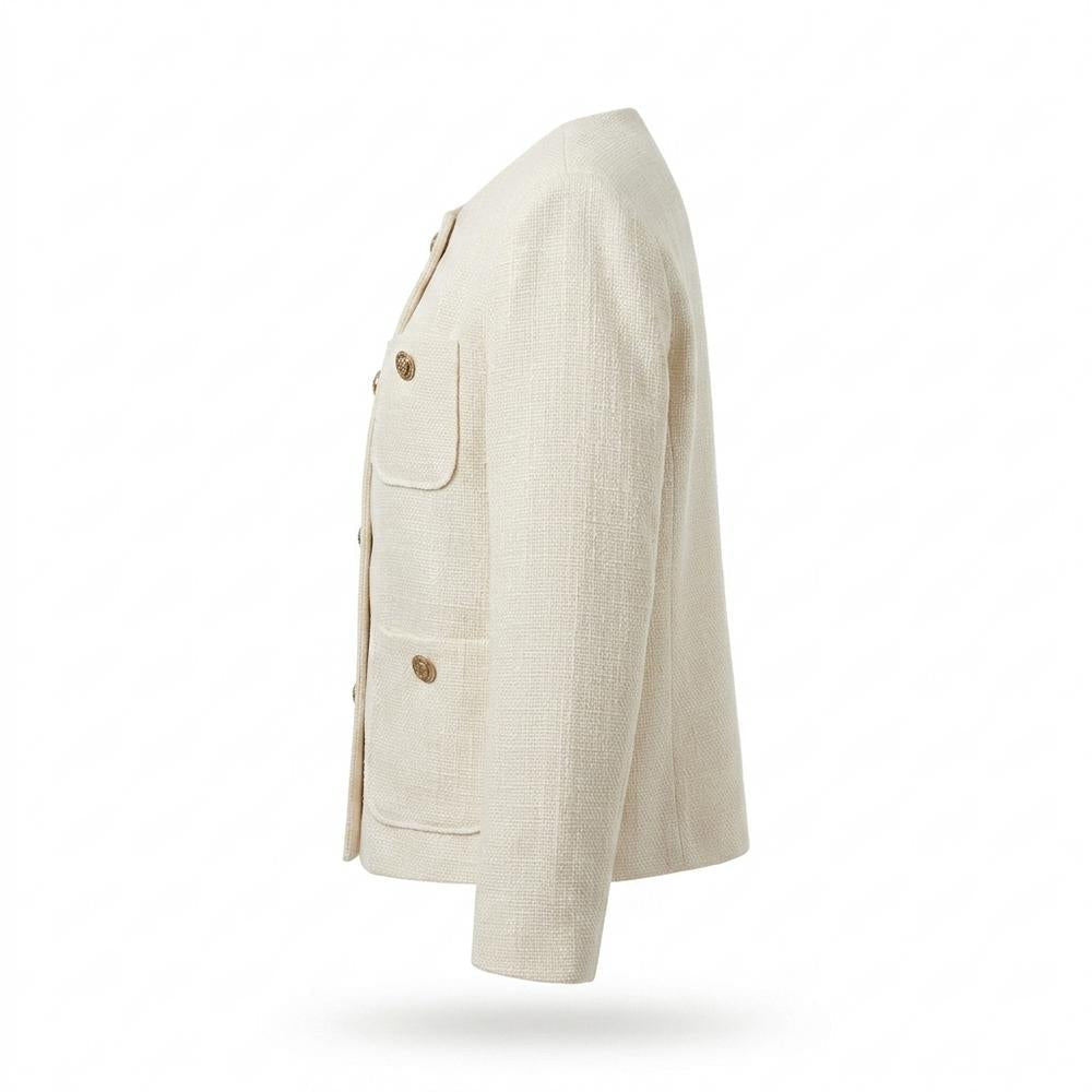Mens Outlet House - Sewam | Collarless Tweed Jacket Women