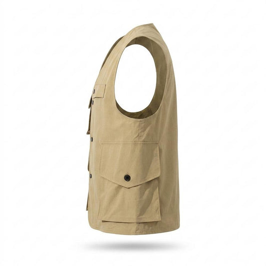 Mens Outlet House - Daren | Multi-Pocket Button-Front Vest Unisex