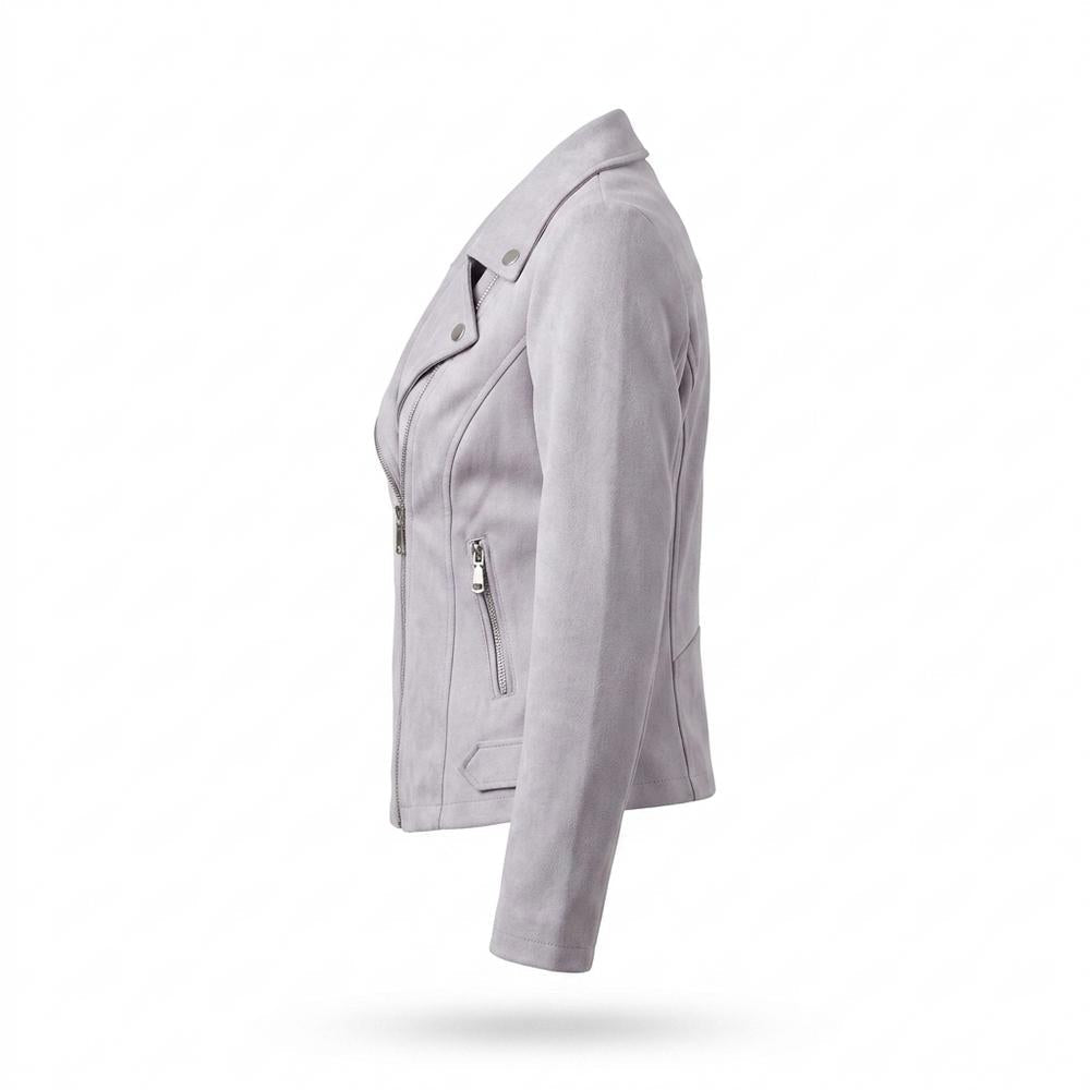 Mens Outlet House - Rimel | Asymmetrical Faux Suede Jacket Women