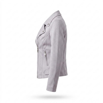 Mens Outlet House - Rimel | Asymmetrical Faux Suede Jacket Women