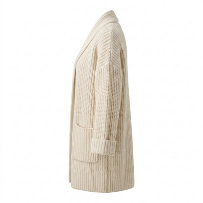 Mens Outlet House - Yuvod | Rib-Knit Shawl-Collar Knit Cardigan Women
