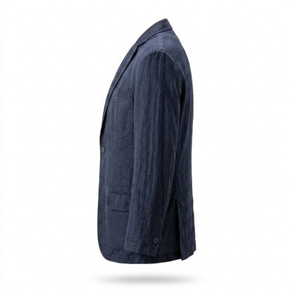 Mens Outlet House - Sidok | Linen-Blend Unlined Blazer Men