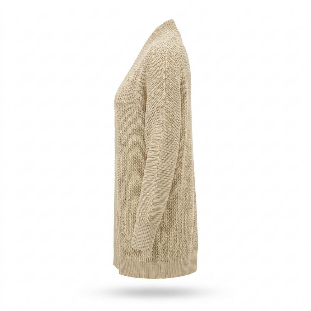 Mens Outlet House - Semar | Open-Front Rib-Knit Knit Cardigan Women