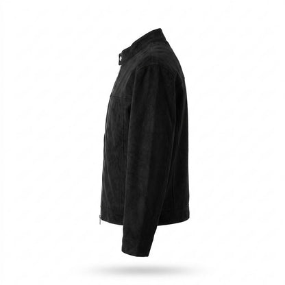 Mens Outlet House - Kedar | Suede-Texture Zip-Up Jacket Men