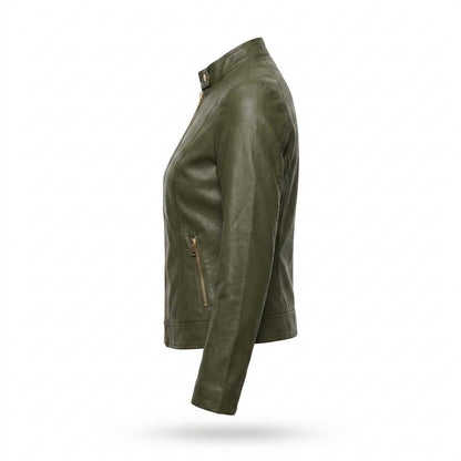 Mens Outlet House - Cosil | Fitted Faux-Leather Jacket Women