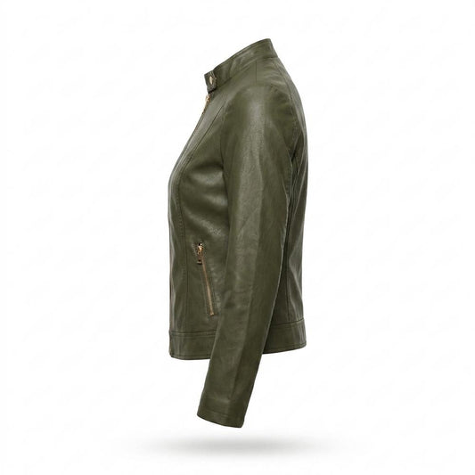 Mens Outlet House - Cosil | Fitted Faux-Leather Jacket Women