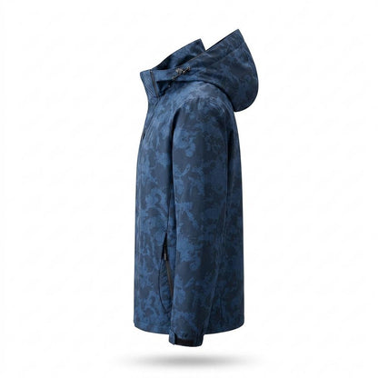 Mens Outlet House - Risil | Patterned Hooded Jacket Men