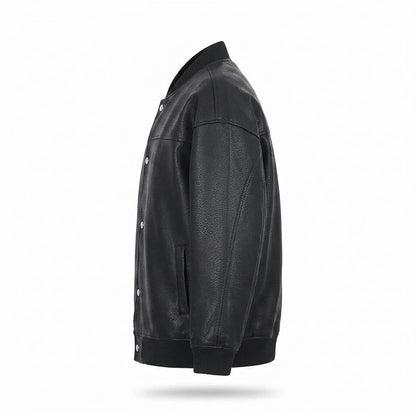 Mens Outlet House - Zesan | Snap-Front Faux-Leather Jacket Unisex