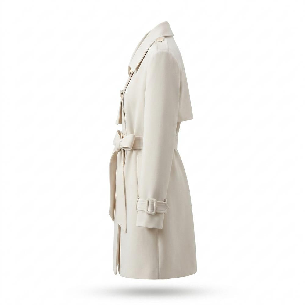 Mens Outlet House - Nemel | Double-Breasted Belted Coat Women