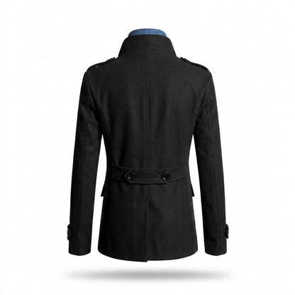 Mens Outlet House - Coken | Double-Breasted Stand-Collar Coat Men