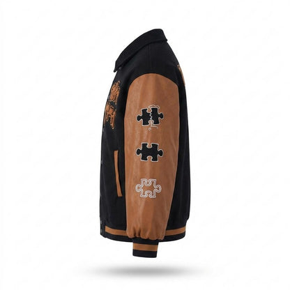 Mens Outlet House - Lytor | Embroidered Two-Tone Jacket Unisex