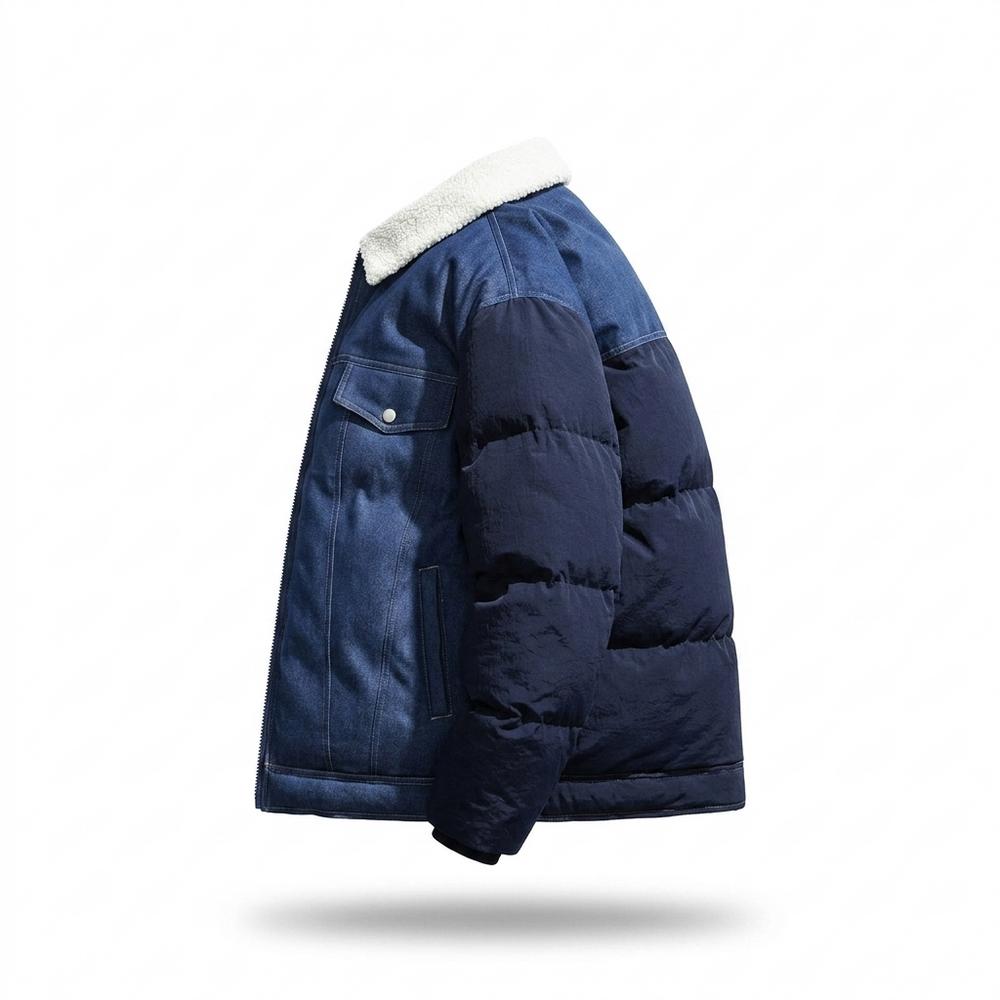 Mens Outlet House - Nodar | Padded Sherpa-Collar Jacket Men